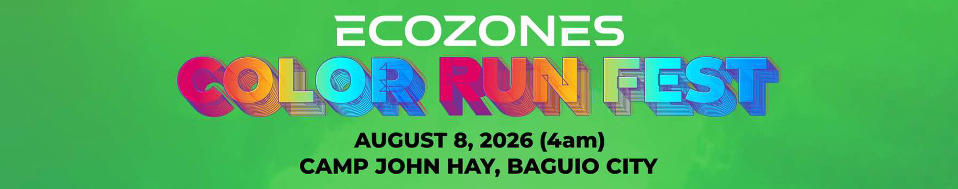 Ecozones Color Run Fest 2026 Leg 2 - Baguio City event banner